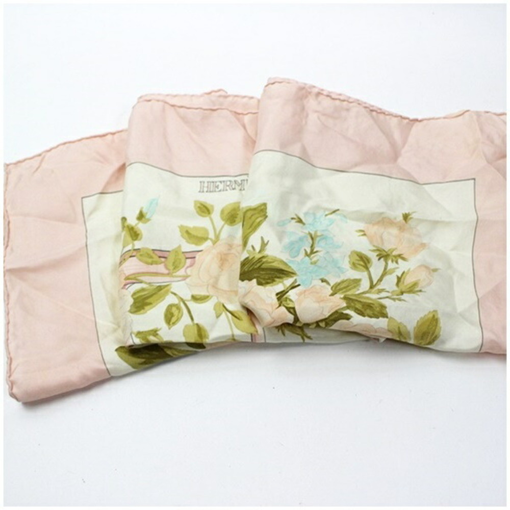 Hermes scarf/muffler, Carre 90, Romantic, for women. - Picture 8 of 8